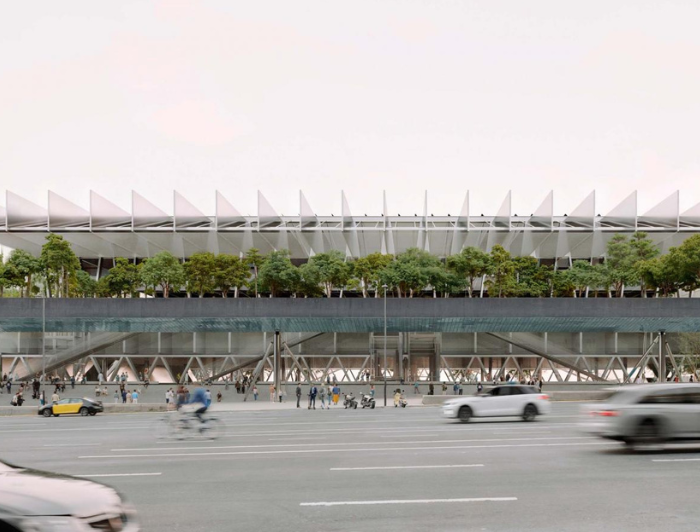 Imagen de propuesta de la renovación del Palacio Multifuncional de la Fira de Barcelona